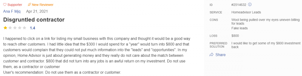 pissedconsumer HA review